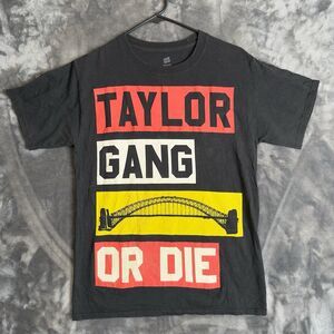 Vintage Y2K Wiz Khalifa Taylor Gang Or Die Short Sleeve T Shirt Size Small